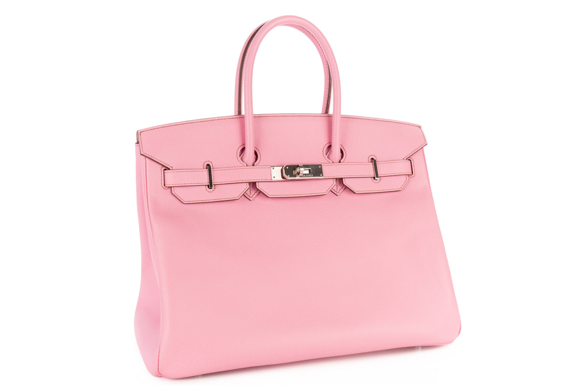 Hermès Birkin 35 Bubblegum Epsom Retourne Palladium Hardware - view 2