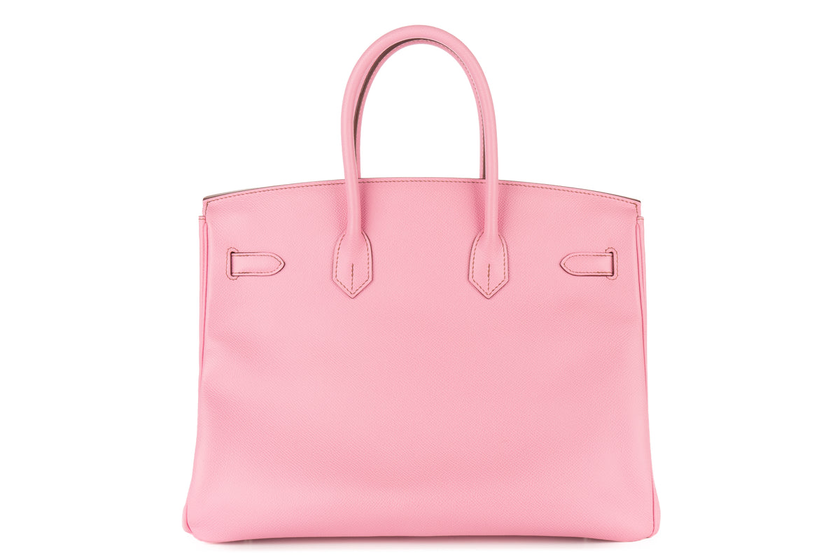 Hermès Birkin 35 Bubblegum Epsom Retourne Palladium Hardware - view 3