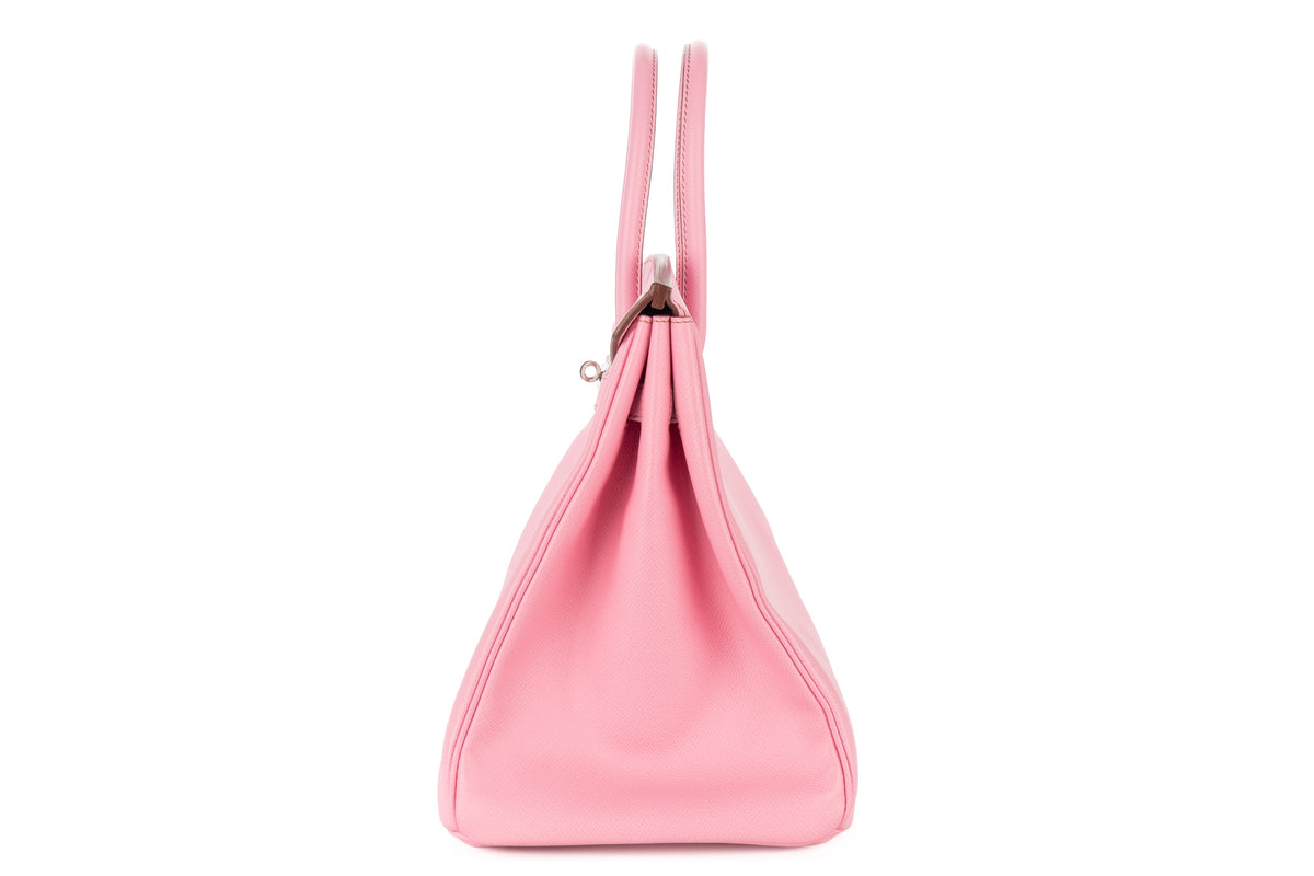 Hermès Birkin 35 Bubblegum Epsom Retourne Palladium Hardware - view 4
