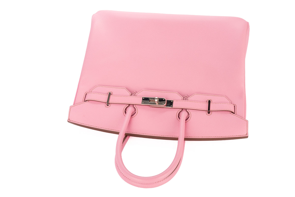 Hermès Birkin 35 Bubblegum Epsom Retourne Palladium Hardware - view 8