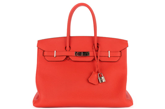 Hermès Birkin 35 Capucine Togo Palladium Hardware - view 1