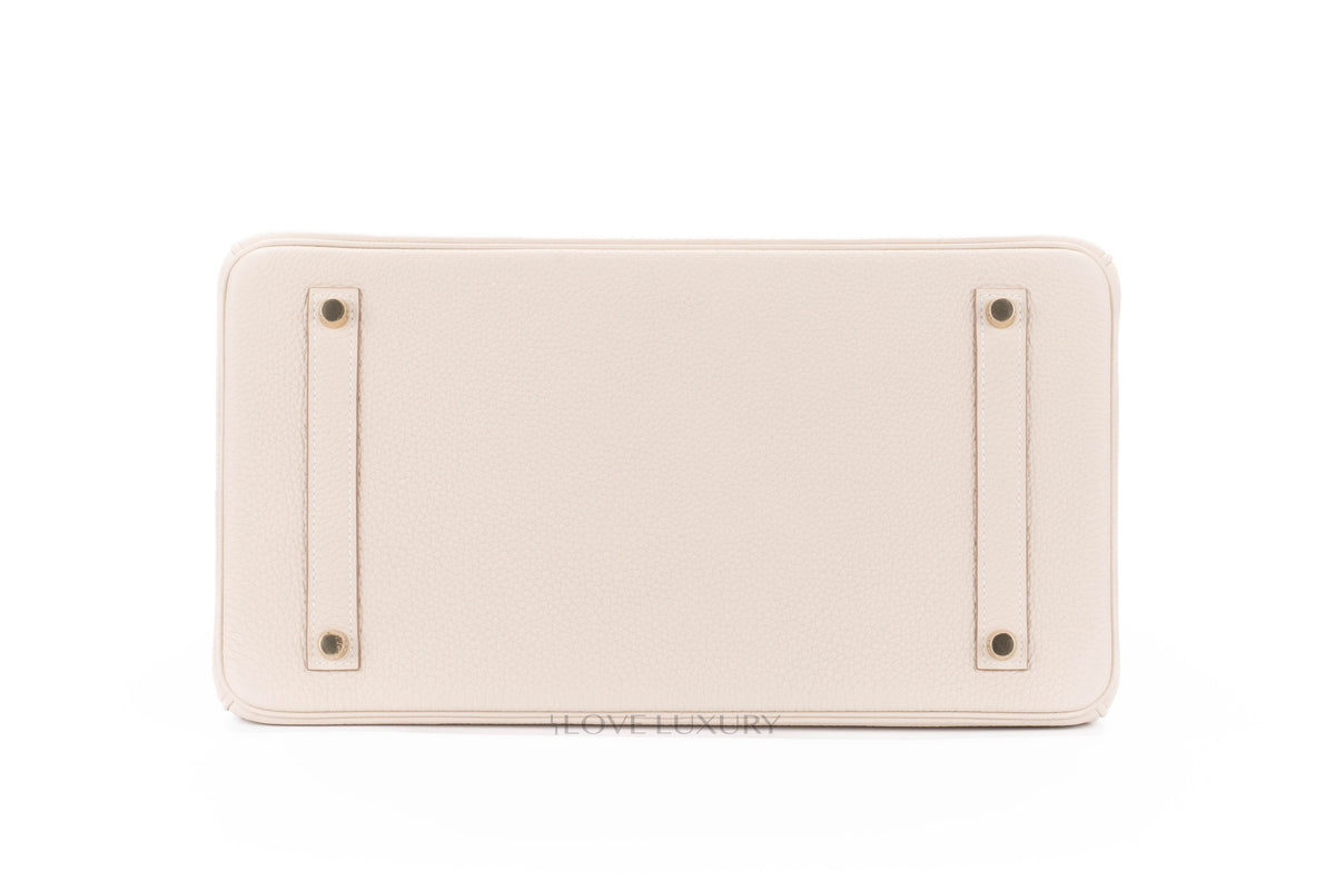 Hermès Birkin 35 Craie Togo Gold Hardware - view 6
