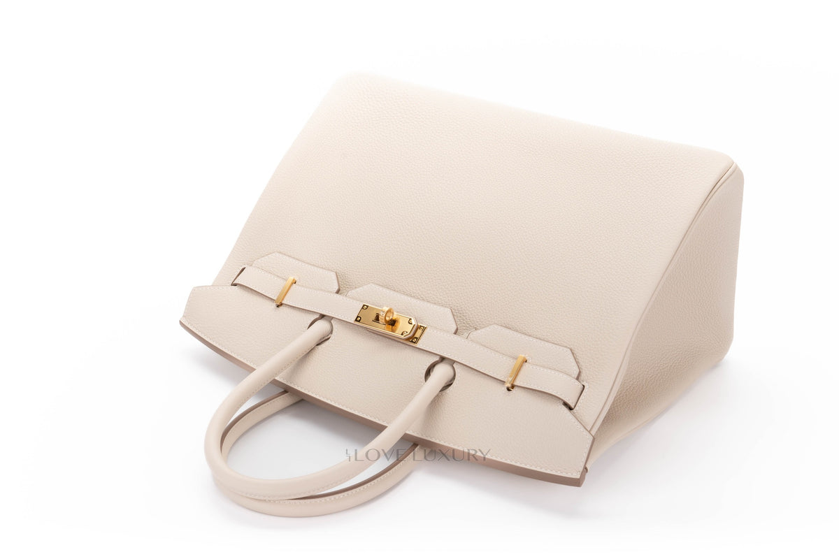 Hermès Birkin 35 Craie Togo Gold Hardware - view 9