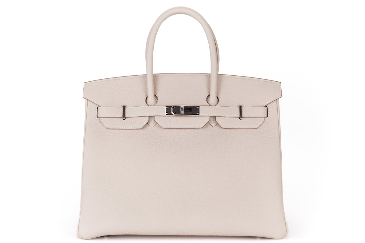 Hermès Birkin 35 Craie Togo Palladium Hardware - view 1