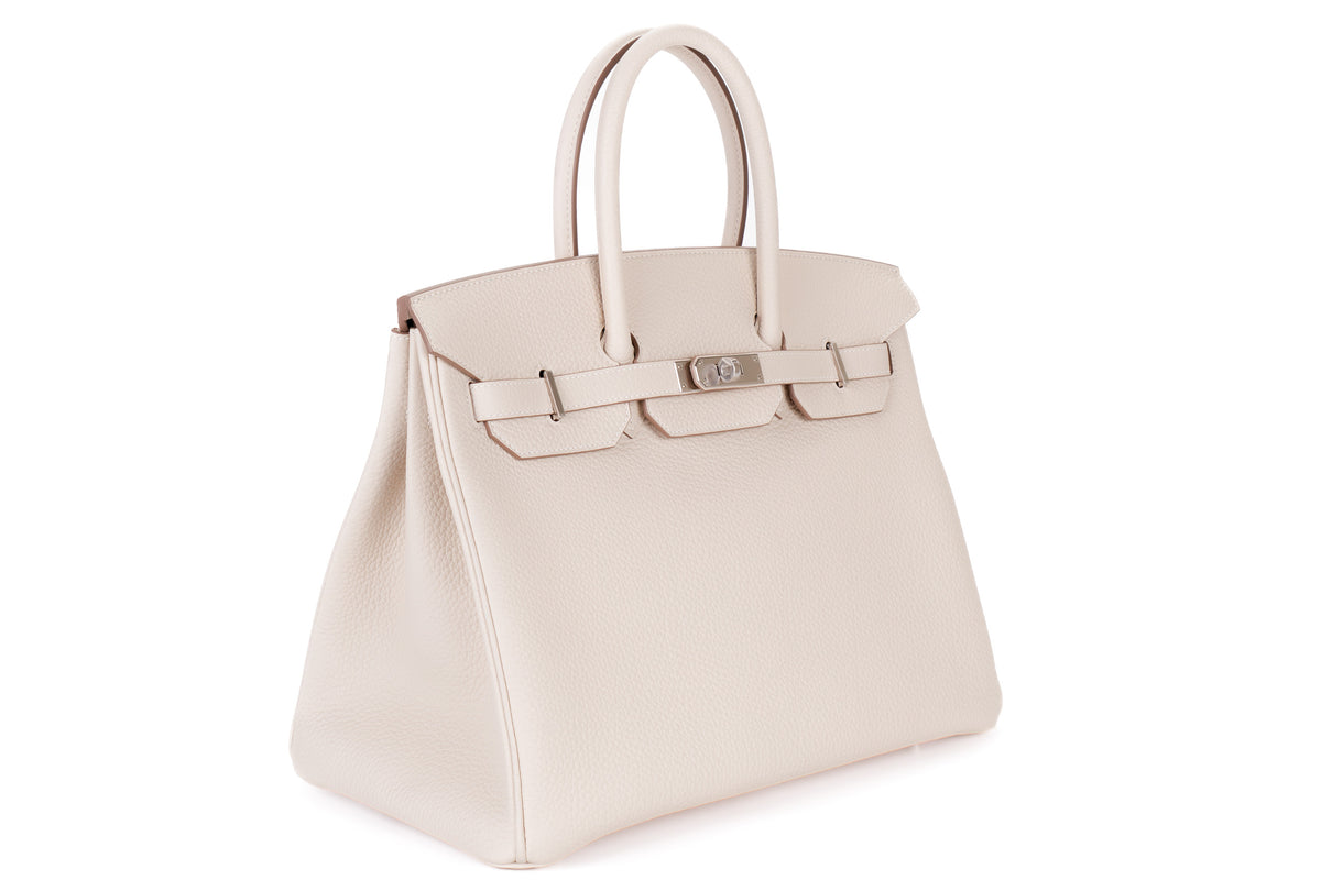 Hermès Birkin 35 Craie Togo Palladium Hardware - view 2