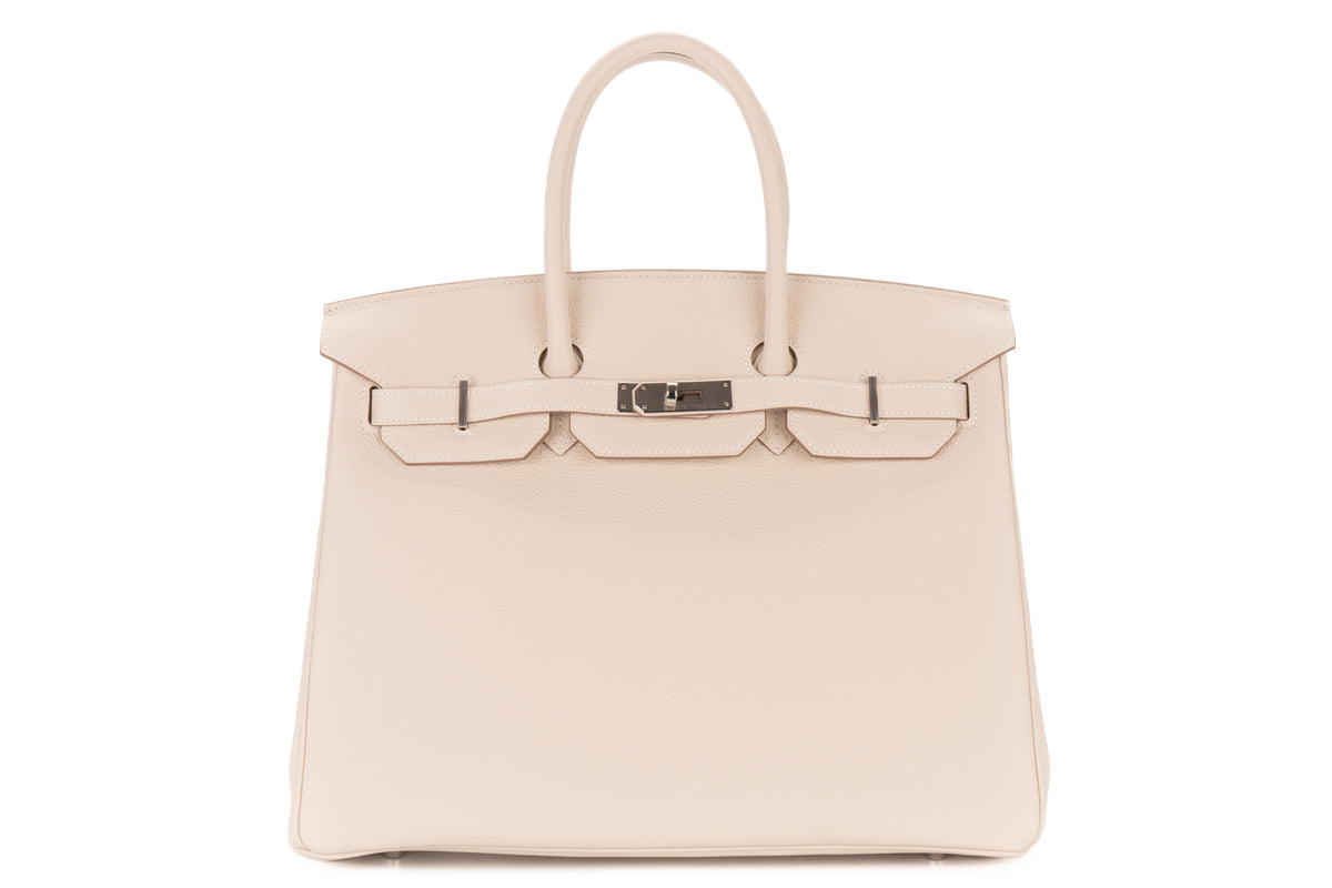 Hermès Birkin 35 Craie Togo Palladium Hardware - view 1