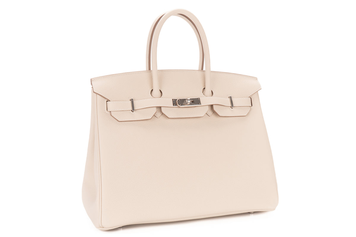 Hermès Birkin 35 Craie Togo Palladium Hardware - view 2