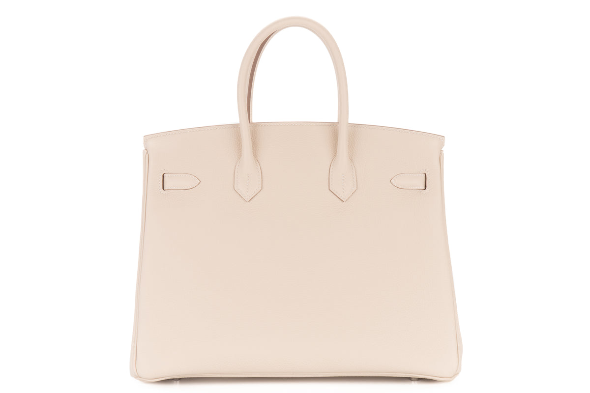 Hermès Birkin 35 Craie Togo Palladium Hardware - view 3