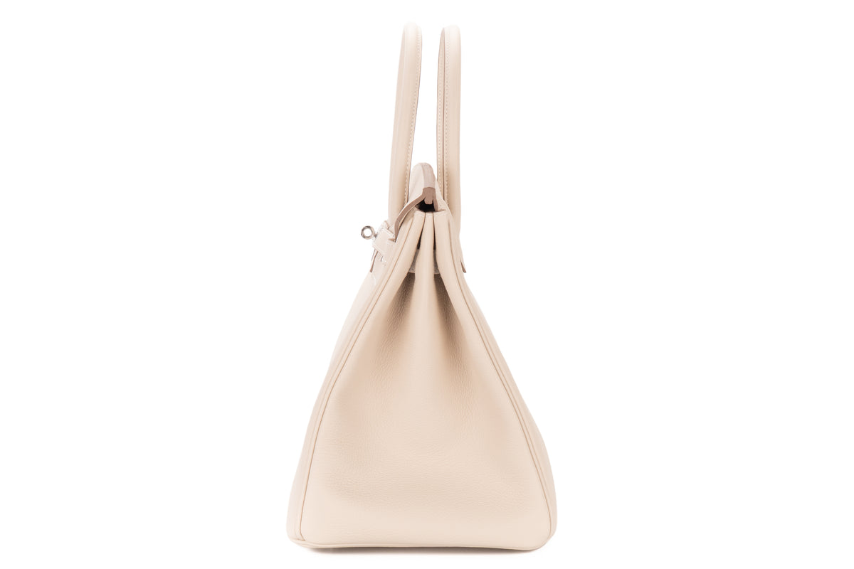 Hermès Birkin 35 Craie Togo Palladium Hardware - view 4