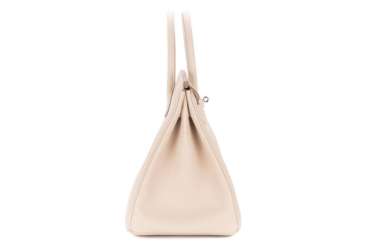 Hermès Birkin 35 Craie Togo Palladium Hardware - view 5