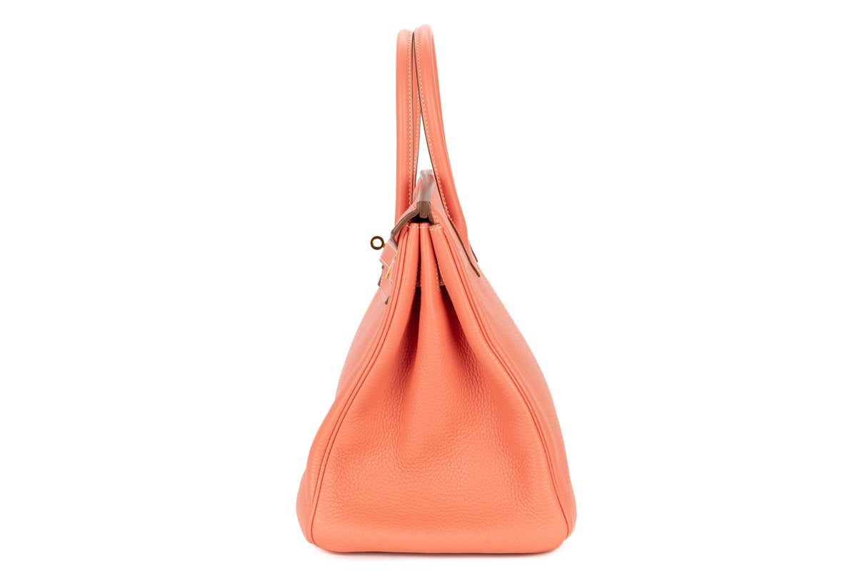Hermès Birkin 35 Crevette Clemence Gold Hardware - view 4