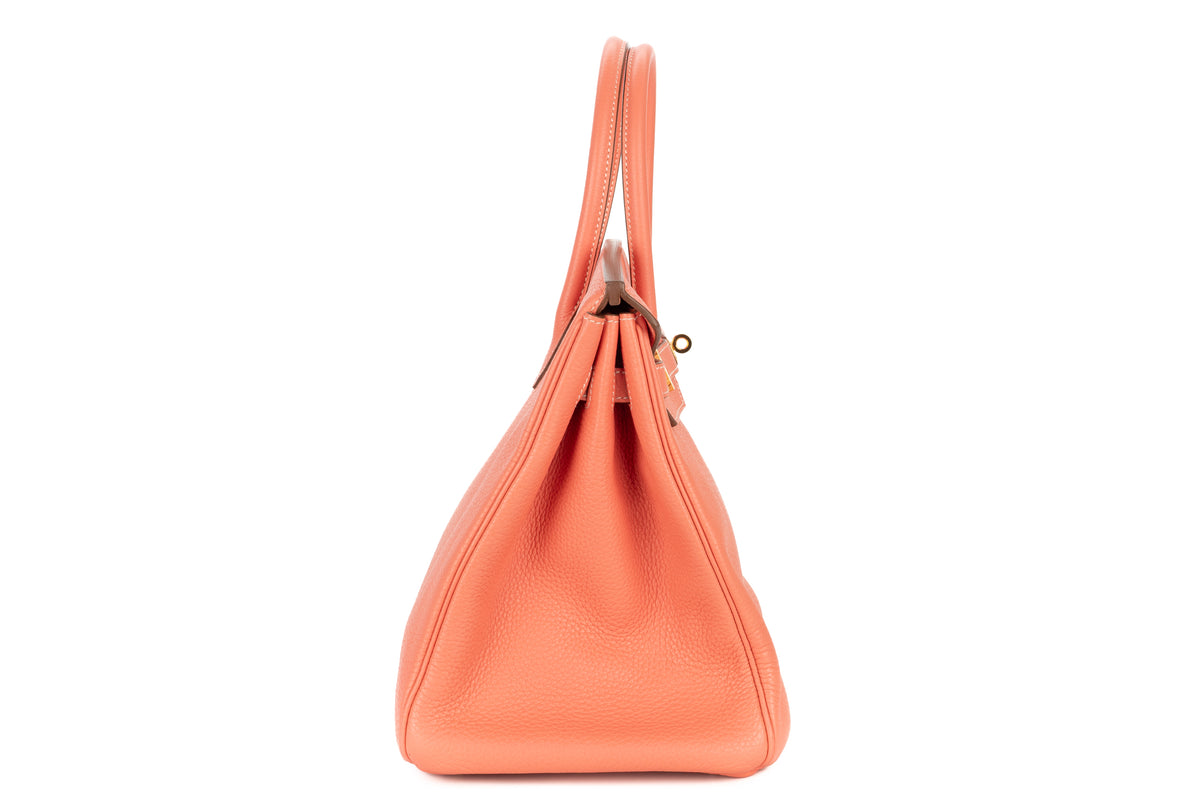 Hermès Birkin 35 Crevette Clemence Gold Hardware - view 5