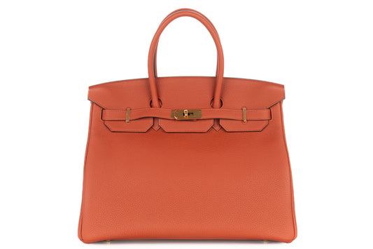 Hermès Birkin 35 Cuivre Togo Gold Hardware - view 1