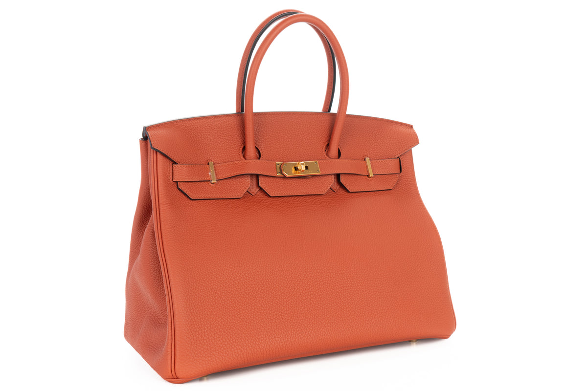 Hermès Birkin 35 Cuivre Togo Gold Hardware - view 2