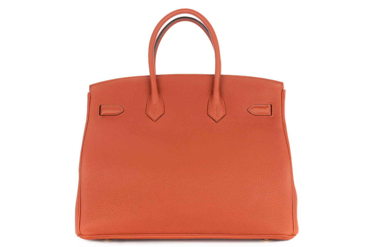 Hermès Birkin 35 Cuivre Togo Gold Hardware - view 3