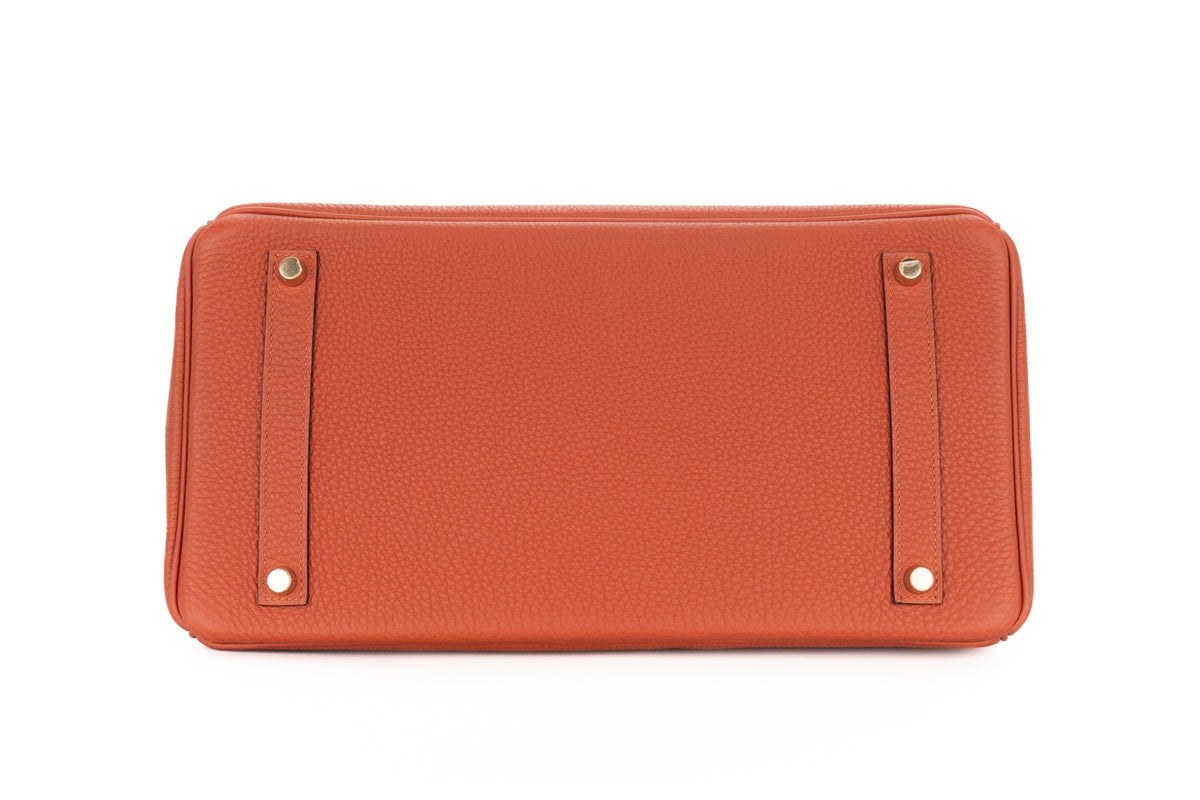 Hermès Birkin 35 Cuivre Togo Gold Hardware - view 6