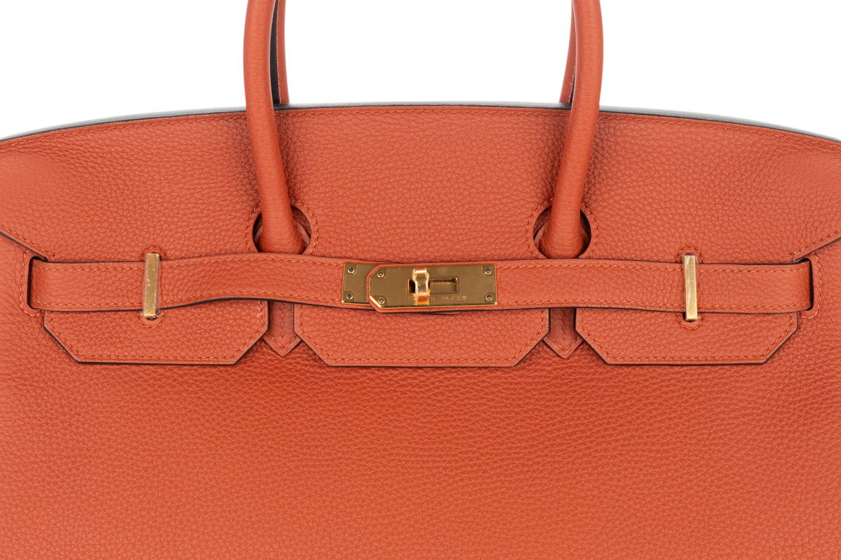 Hermès Birkin 35 Cuivre Togo Gold Hardware - view 7