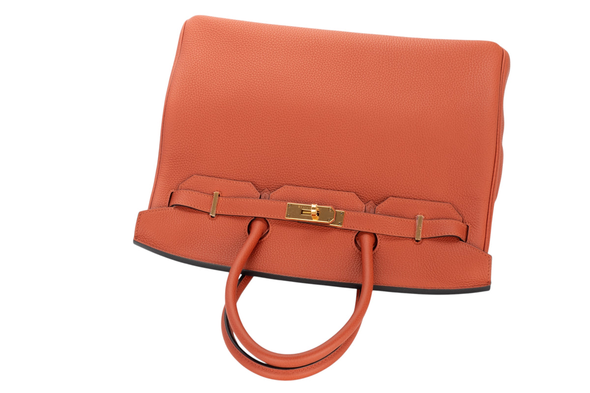 Hermès Birkin 35 Cuivre Togo Gold Hardware - view 8