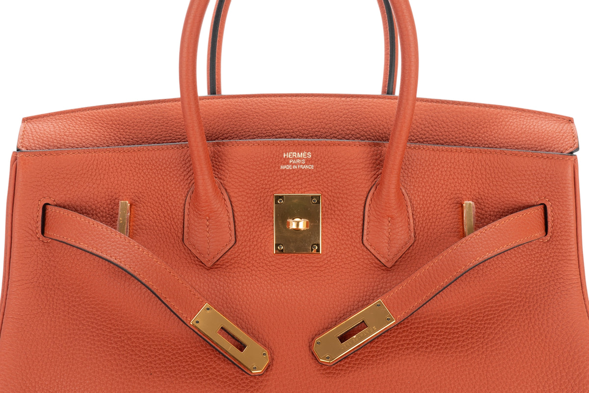 Hermès Birkin 35 Cuivre Togo Gold Hardware - view 9