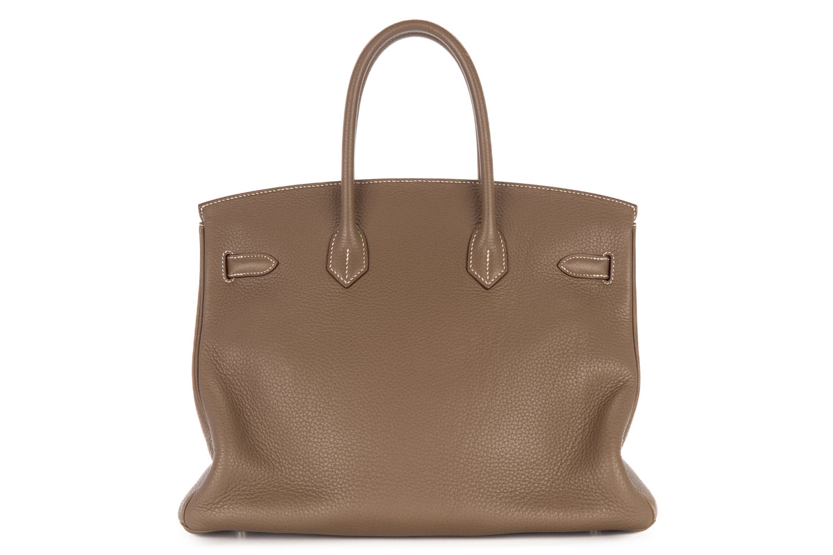 Hermès Birkin 35 Etoupe Clemence Palladium Hardware - view 3