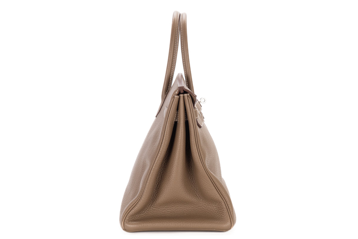 Hermès Birkin 35 Etoupe Clemence Palladium Hardware - view 5
