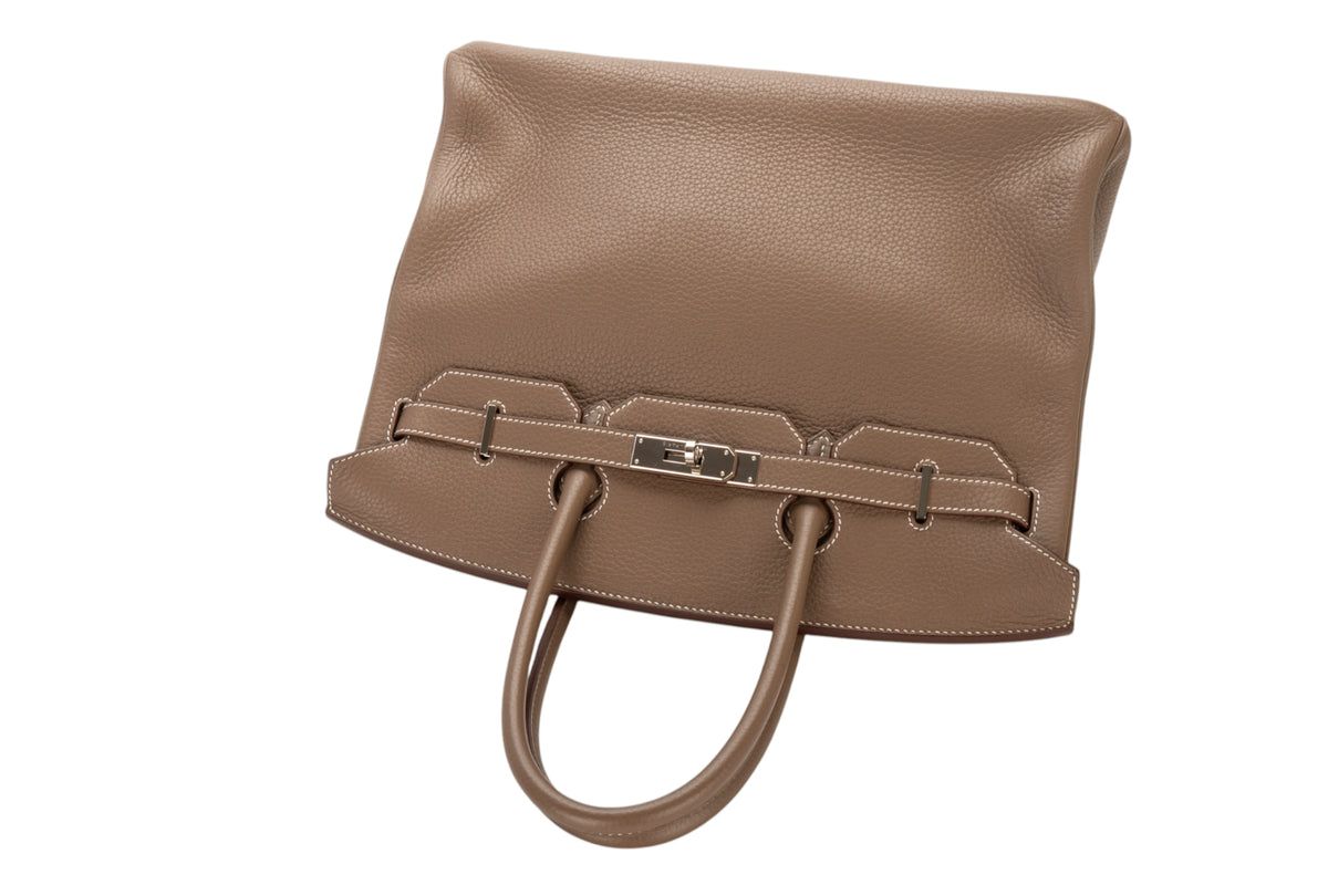 Hermès Birkin 35 Etoupe Clemence Palladium Hardware - view 8