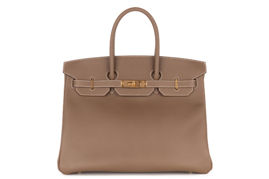 Hermès Birkin 35 Etoupe Epsom Retourne Gold Hardware - view 1