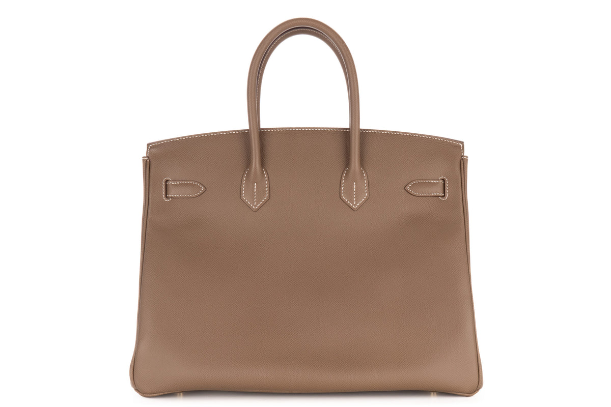 Hermès Birkin 35 Etoupe Epsom Retourne Gold Hardware - view 3