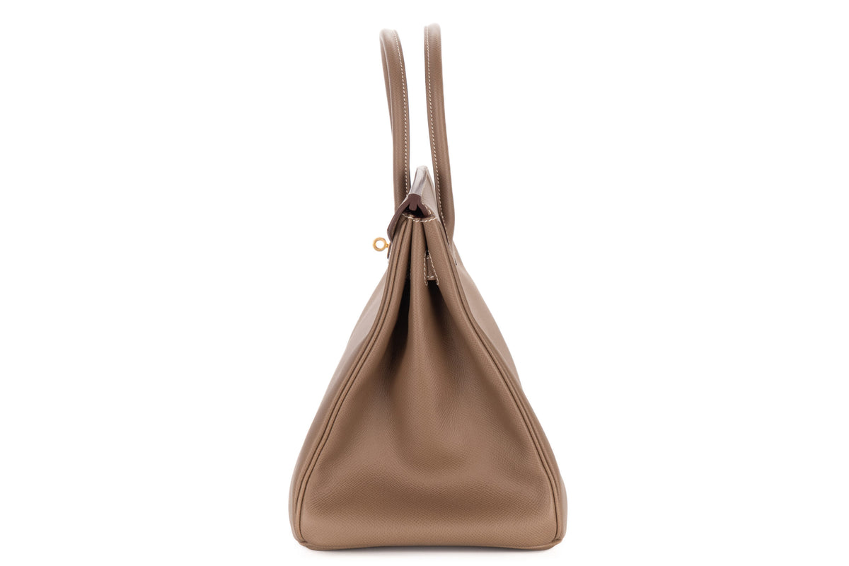 Hermès Birkin 35 Etoupe Epsom Retourne Gold Hardware - view 4