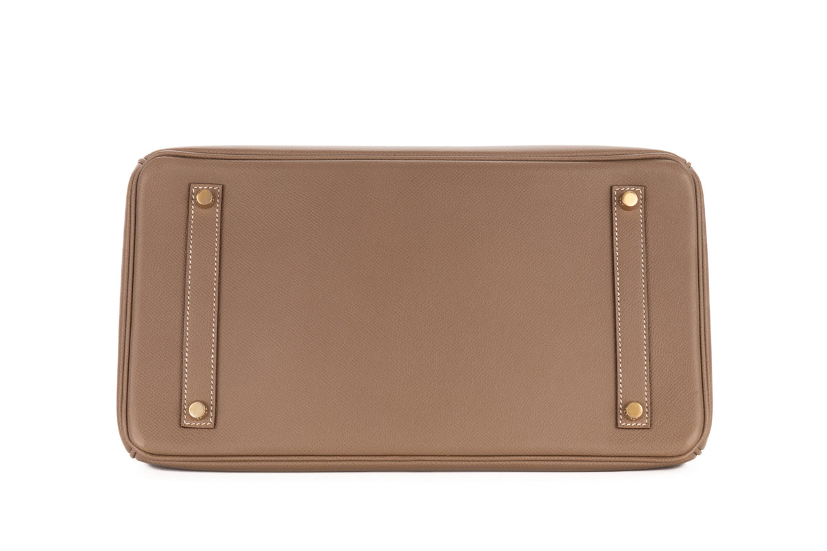 Hermès Birkin 35 Etoupe Epsom Retourne Gold Hardware - view 6