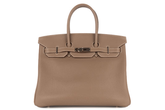 Hermès Birkin 35 Etoupe Togo Palladium Hardware - view 1