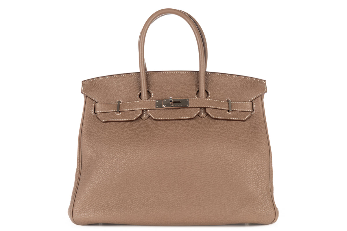 Hermès Birkin 35 Etoupe Togo Palladium Hardware - view 1