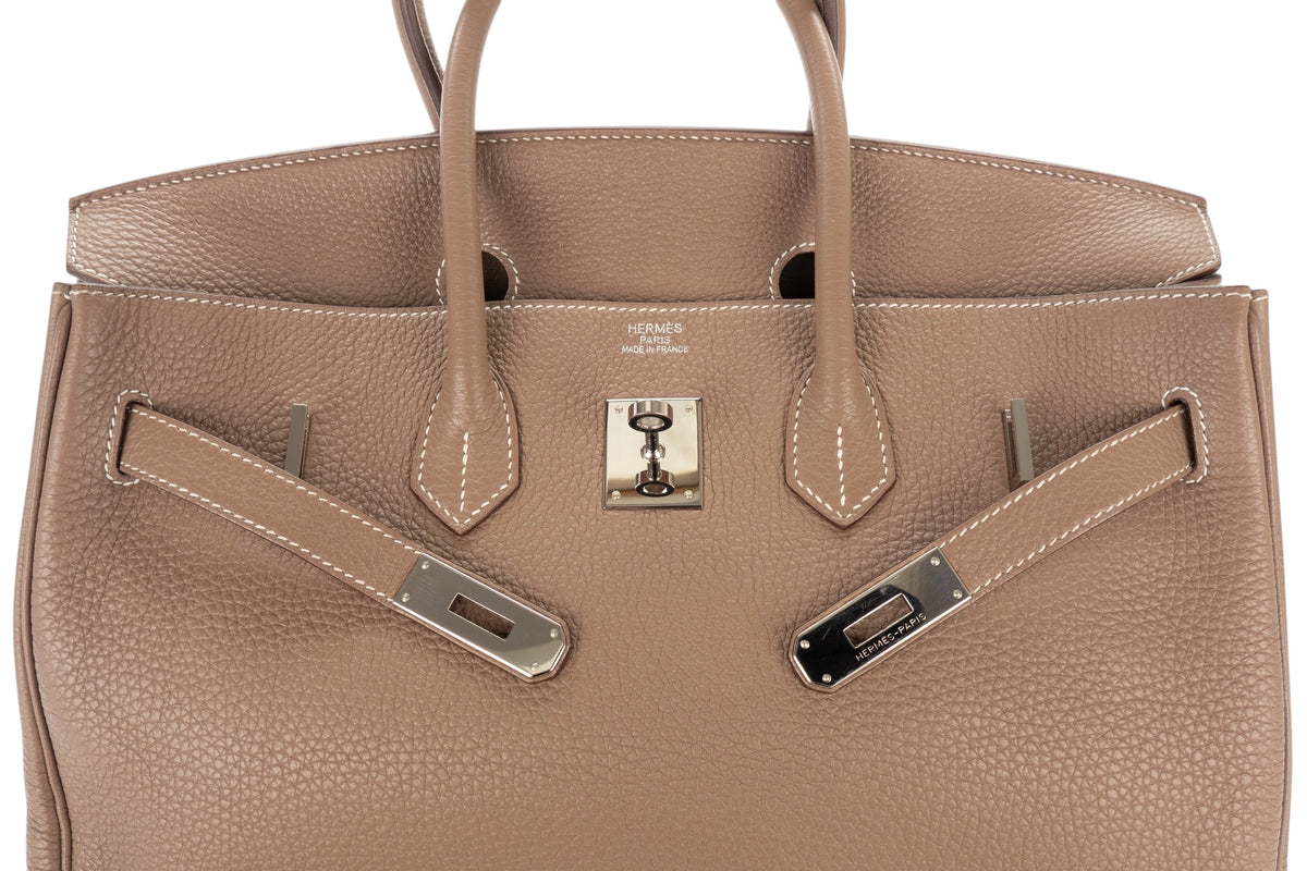 Hermès Birkin 35 Etoupe Togo Palladium Hardware - view 10