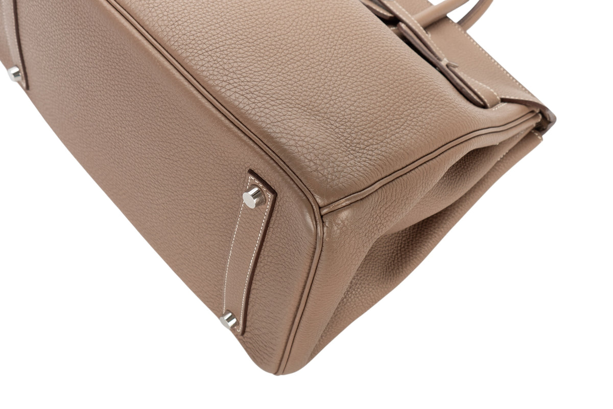 Hermès Birkin 35 Etoupe Togo Palladium Hardware - view 12