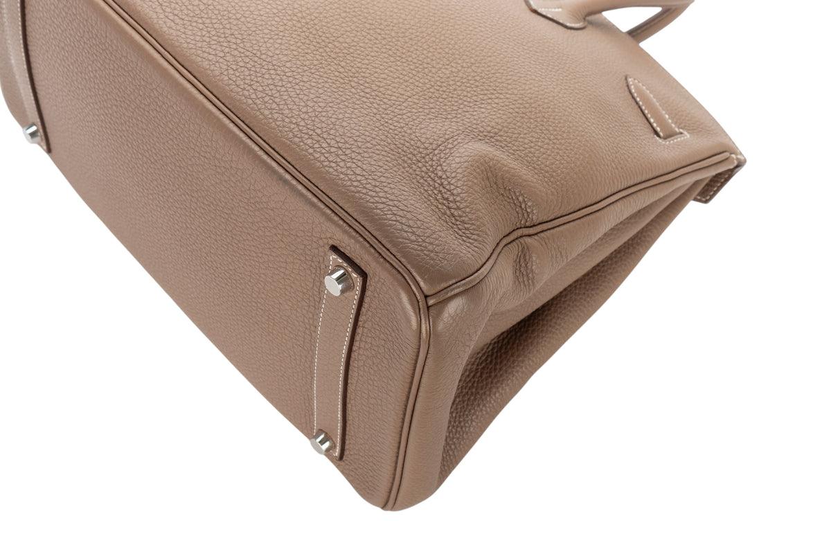 Hermès Birkin 35 Etoupe Togo Palladium Hardware - view 14