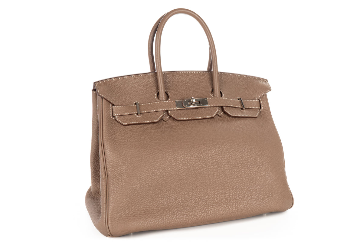 Hermès Birkin 35 Etoupe Togo Palladium Hardware - view 2