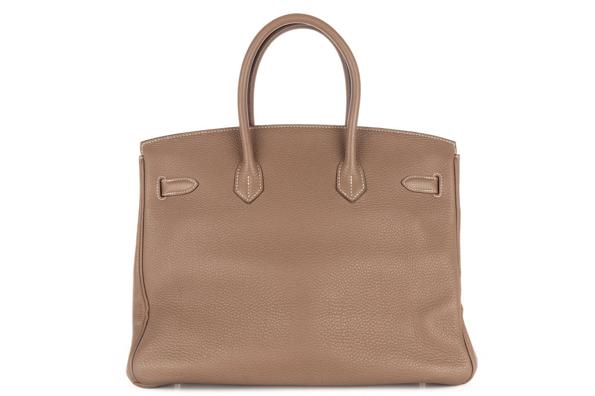 Hermès Birkin 35 Etoupe Togo Palladium Hardware - view 3