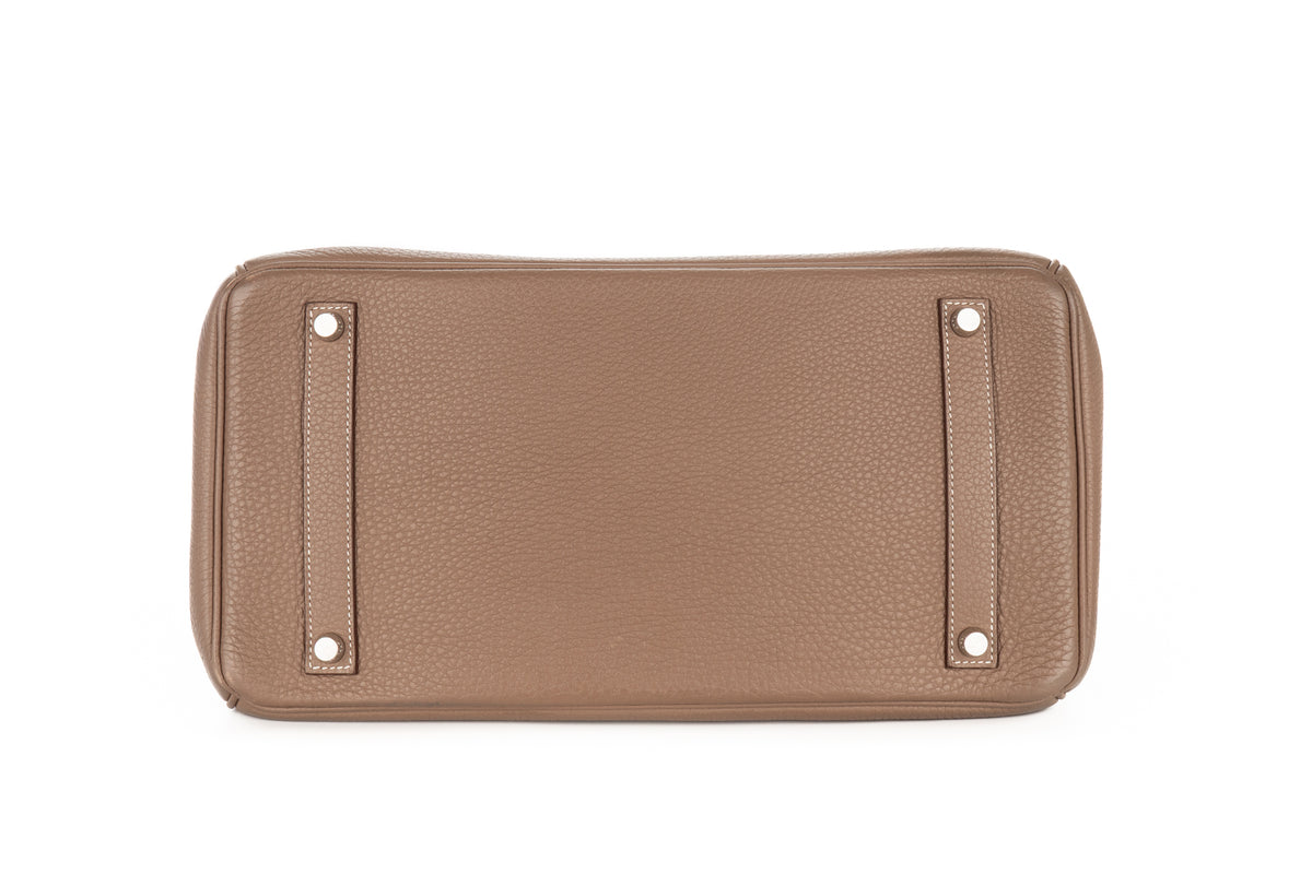 Hermès Birkin 35 Etoupe Togo Palladium Hardware - view 6