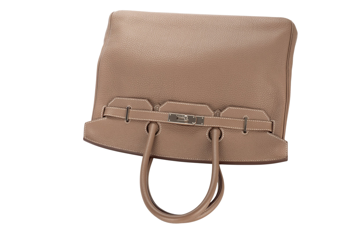 Hermès Birkin 35 Etoupe Togo Palladium Hardware - view 8