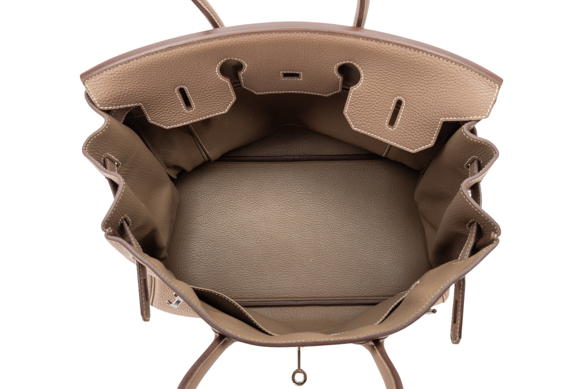Hermès Birkin 35 Etoupe Togo Palladium Hardware - view 9