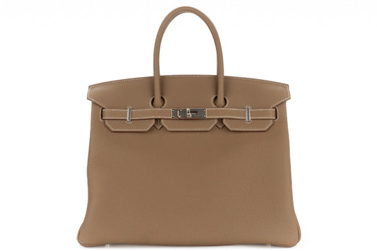 Hermès Birkin 35 Etoupe Togo Palladium Hardware - view 1