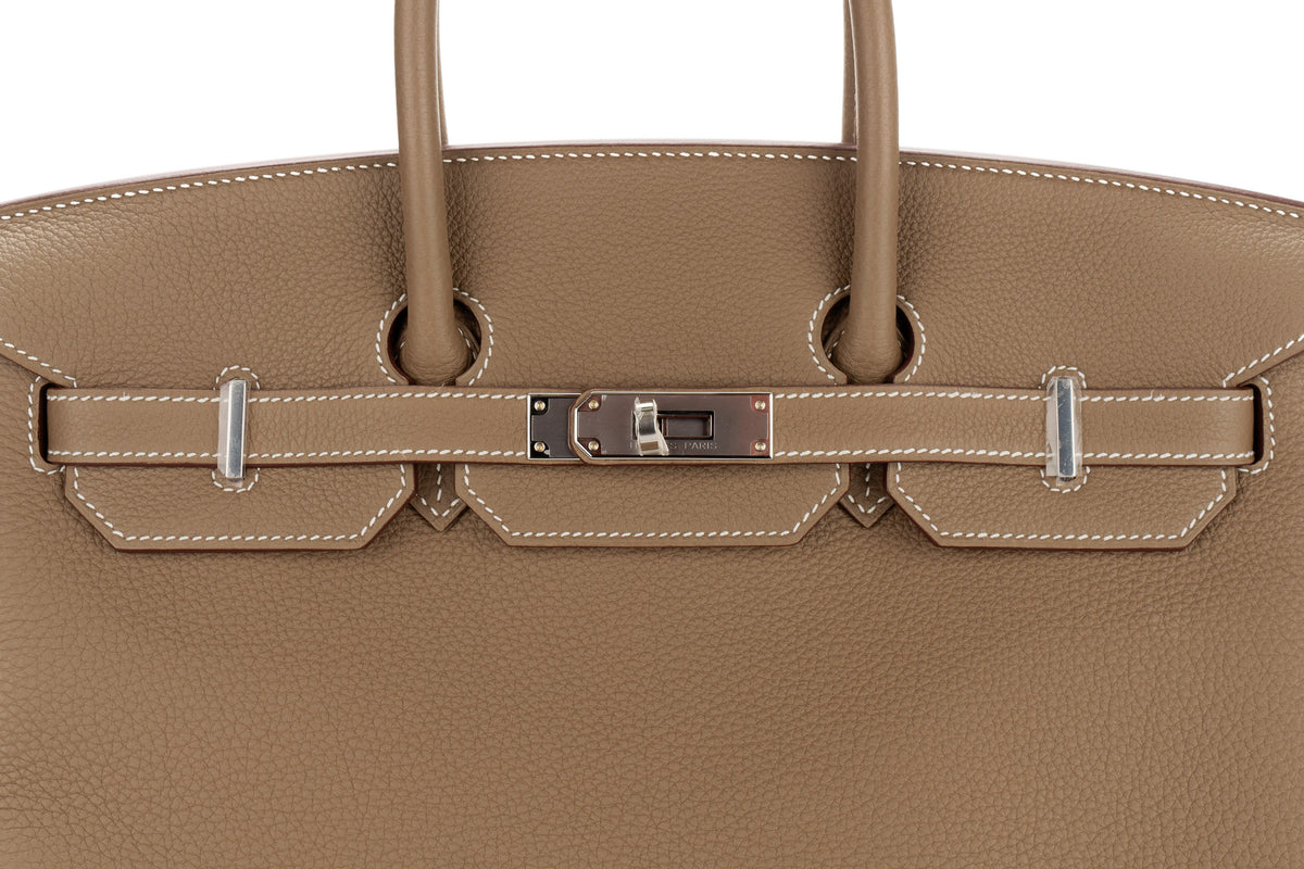 Hermès Birkin 35 Etoupe Togo Palladium Hardware - view 7