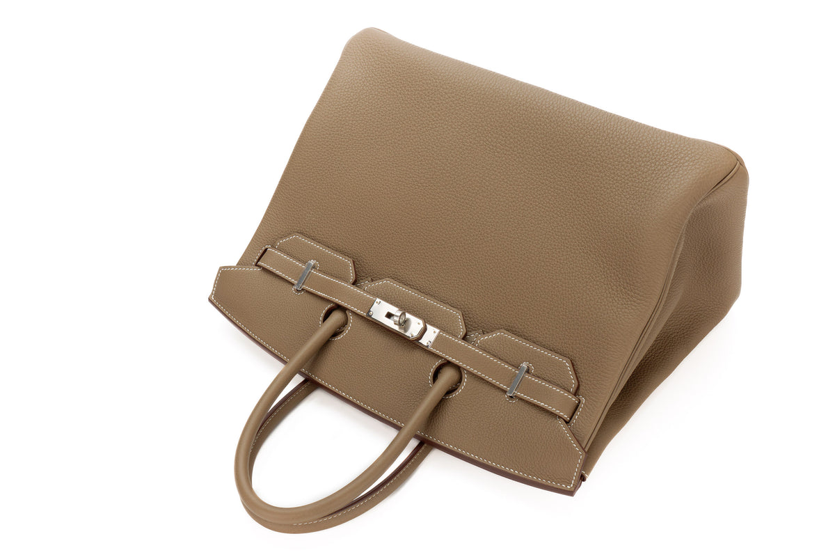 Hermès Birkin 35 Etoupe Togo Palladium Hardware - view 8