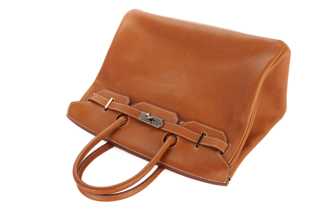 Hermès Birkin 35 Fauve Barenia Faubourg Palladium Hardware - view 8