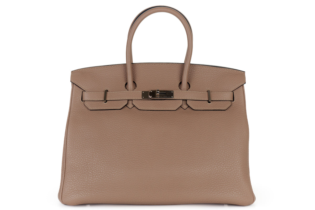 Hermès Birkin 35 Glycine Clemence Palladium Hardware - view 1