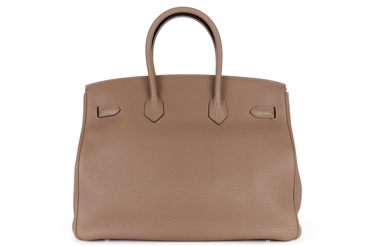 Hermès Birkin 35 Glycine Clemence Palladium Hardware - view 3