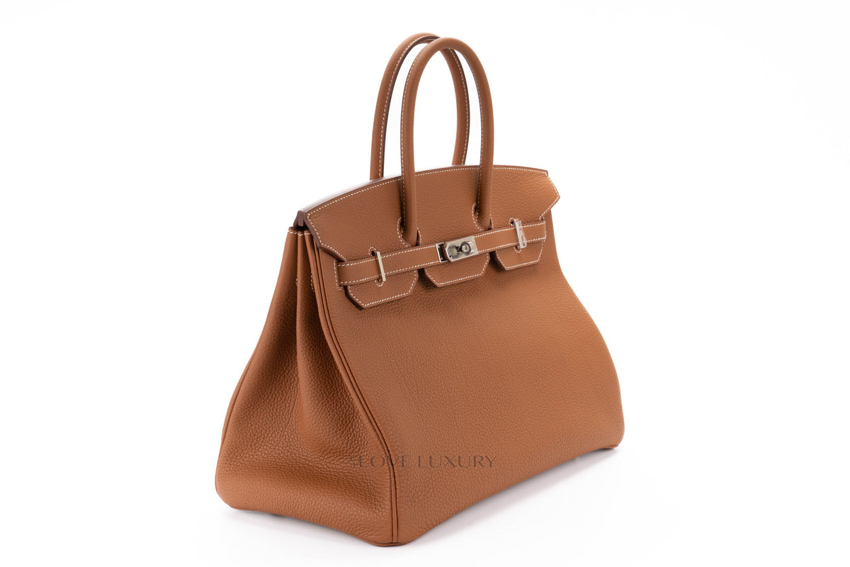 Hermès Birkin 35 Gold Togo Palladium Hardware - view 2