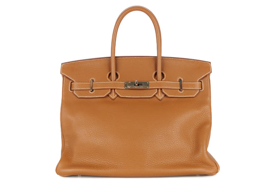 Hermès Birkin 35 Gold Togo Palladium Hardware - view 1
