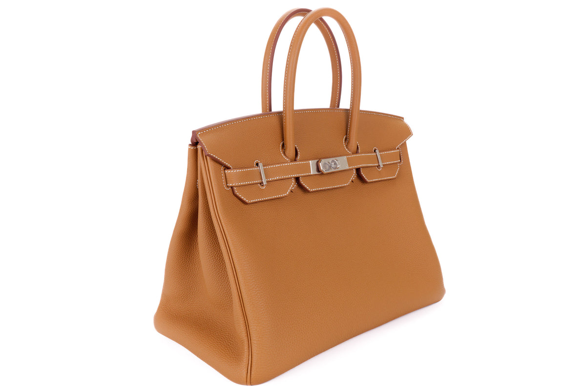 Hermès Birkin 35 Gold Togo Palladium Hardware - view 2