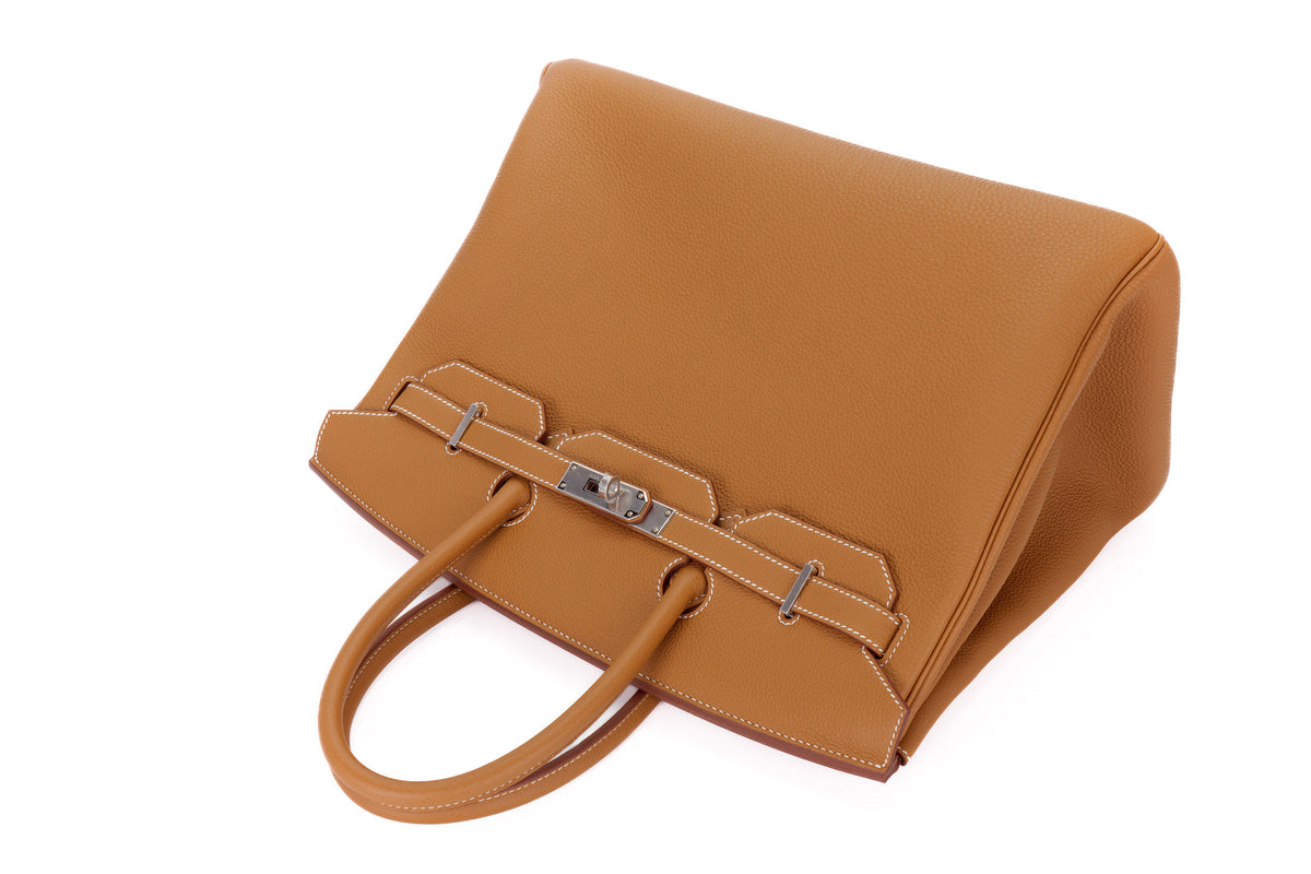 Hermès Birkin 35 Gold Togo Palladium Hardware - view 8